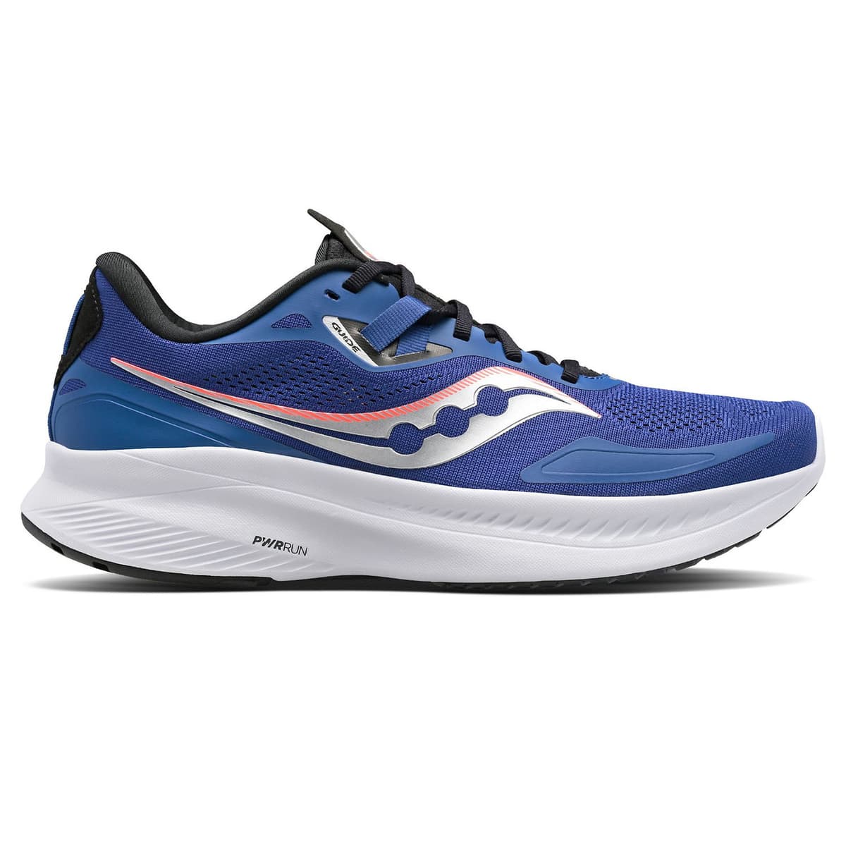 Saucony Guide 15, men's shoe in blue, side profile
