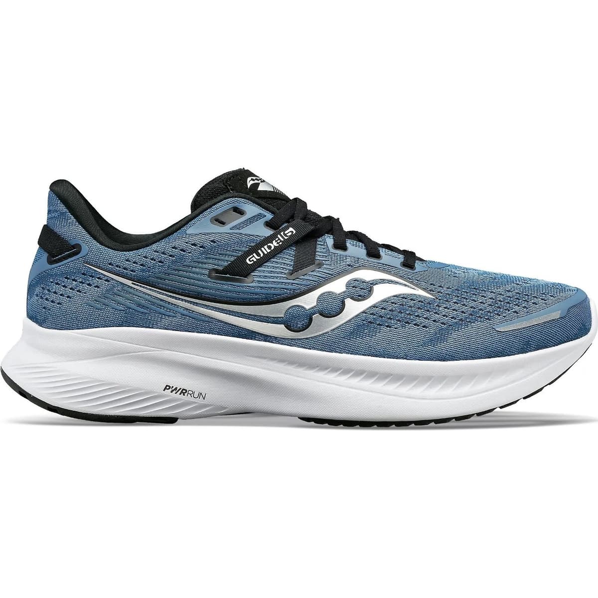 Saucony Guide 16, men's shoe in blue, side profile